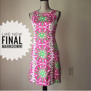 Lilly Pulitzer Pink and Green Mini Dress